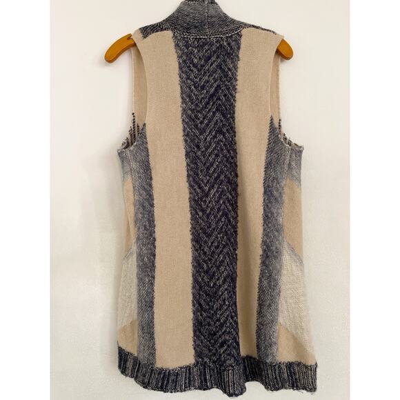 Anthropologie Sleeping On Snow Mabli Wool Blend Vest Cardigan Women XS/S Cream - Picture 3 of 8